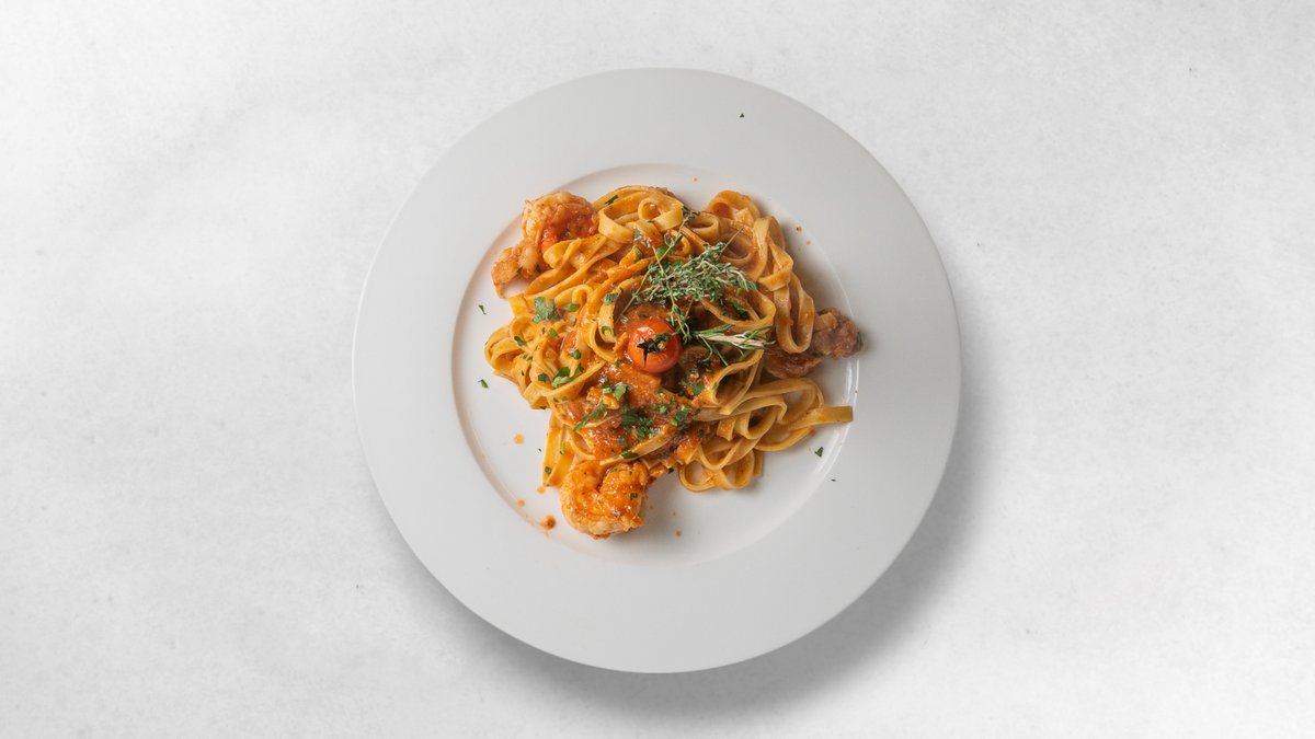 Tagliatelle mit Steingarnelen