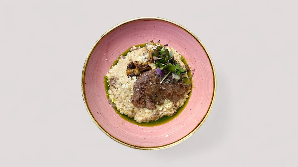 Risotto borowikowe z wołowiną