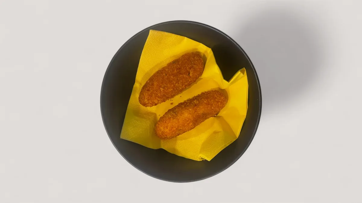 2 Kartoffelkroketten mit Käse
