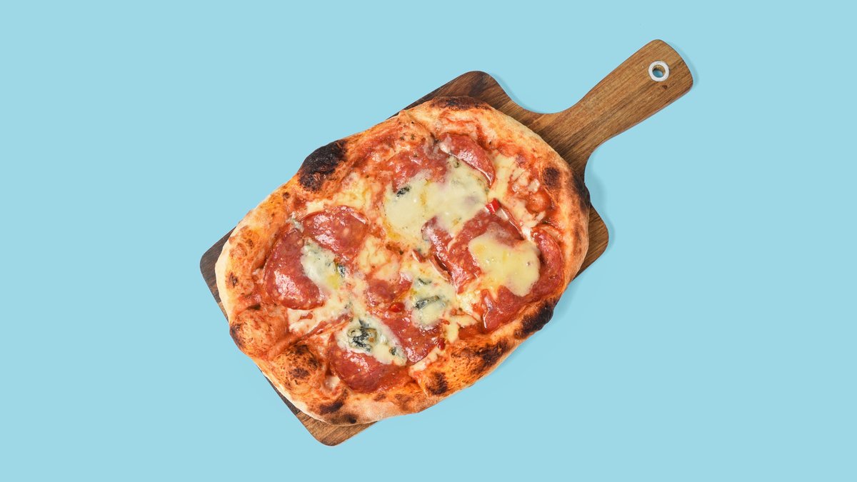 Pinsa Salame e Gorgonzola