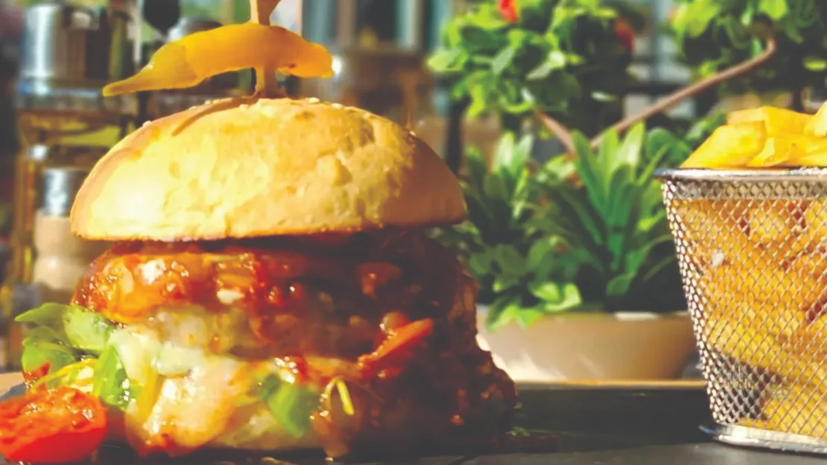 Pastel burger