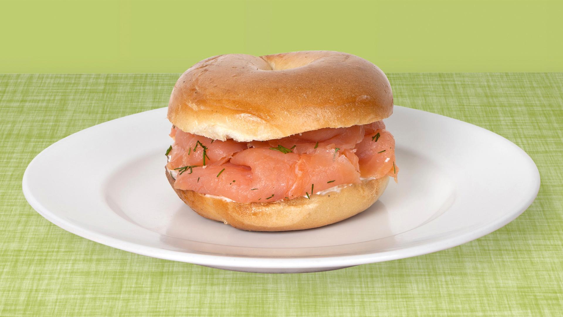 Cream Cheese and Lox Bagel