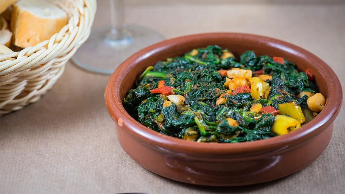 Espinacas con garbanzos