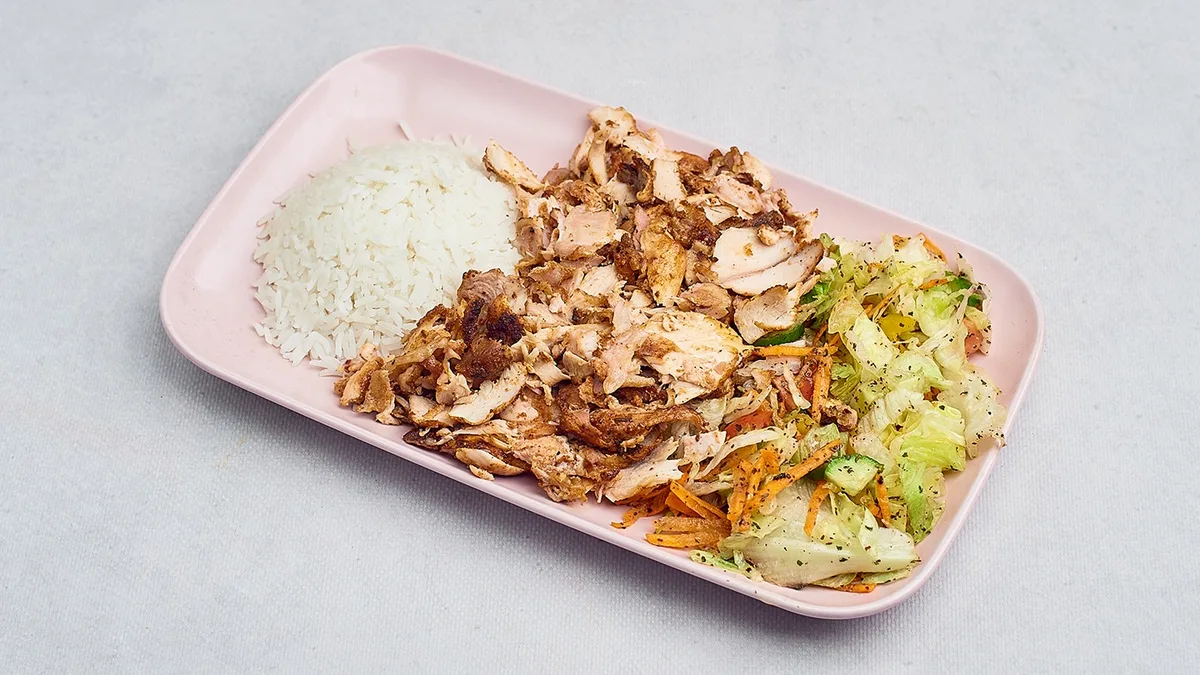 Kebab na talerzu