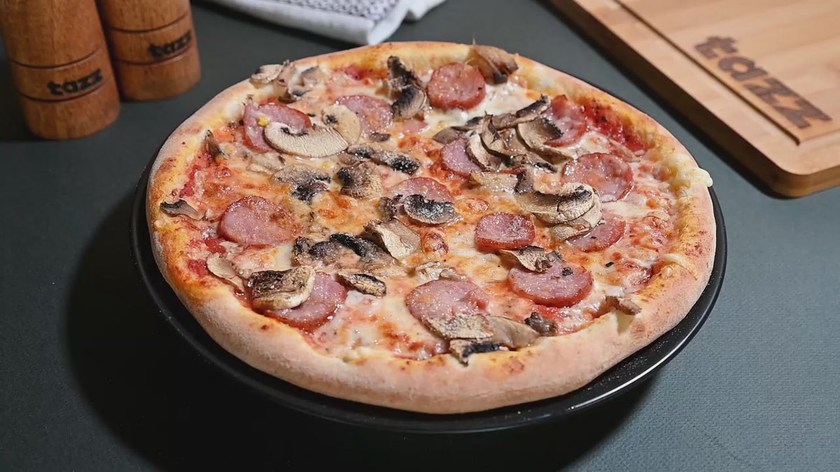 Pizza salsicia e funghi 0.500 gr