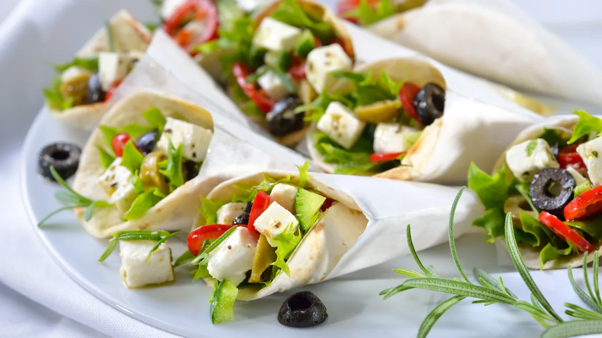 Grillezett feta sajtos tortilla