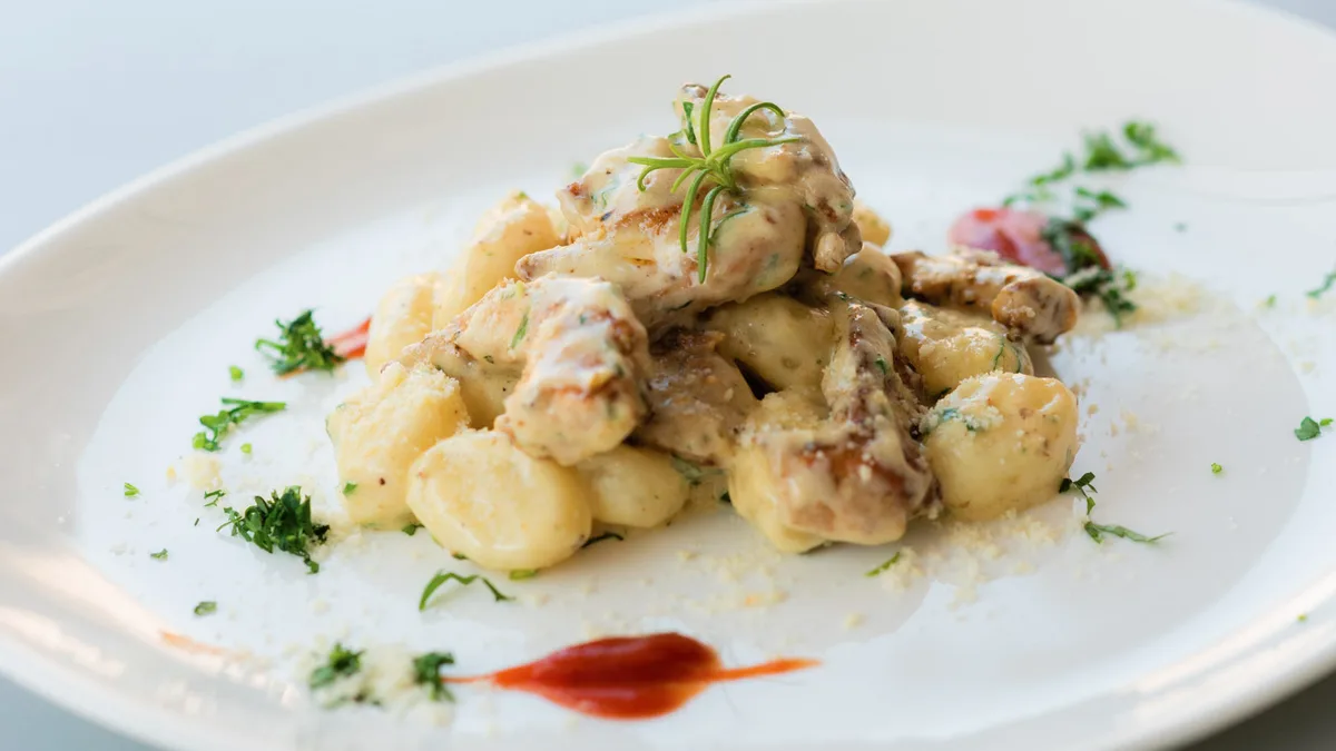 Tejszínes csirkés gnocchi