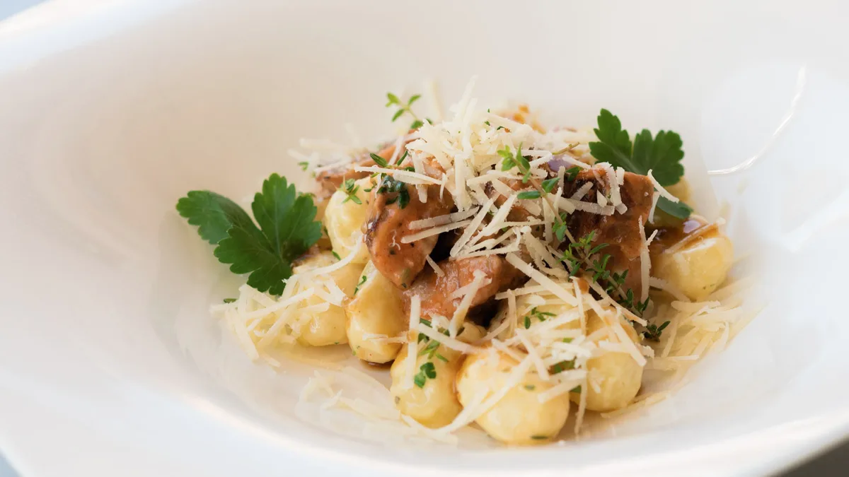 Tejszínes kacsás gnocchi