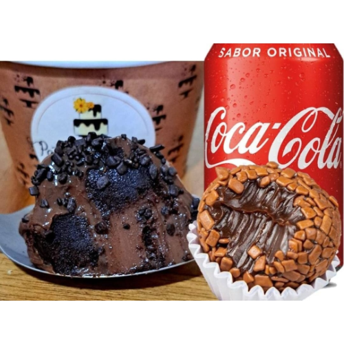 Brownie + 4 Brigadeiros + Coca - Cola