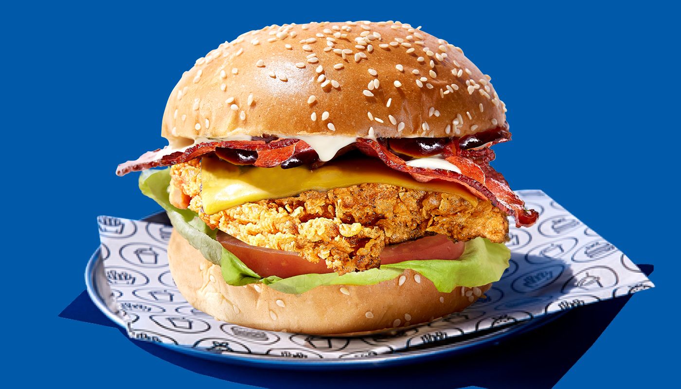 Chicken Bacon Stack  (2743 kJ)