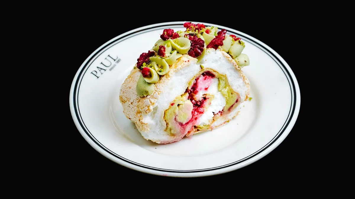 Pistachio Raspberry Meringue