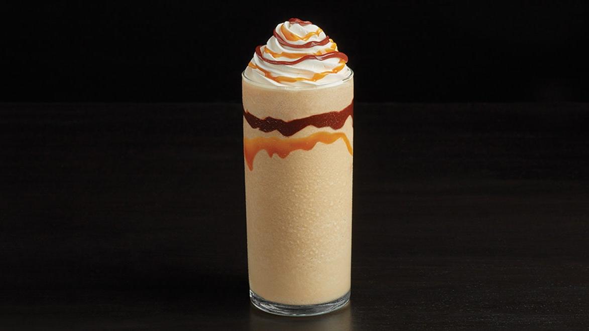 Chocolate and Caramel Swirl Frappé