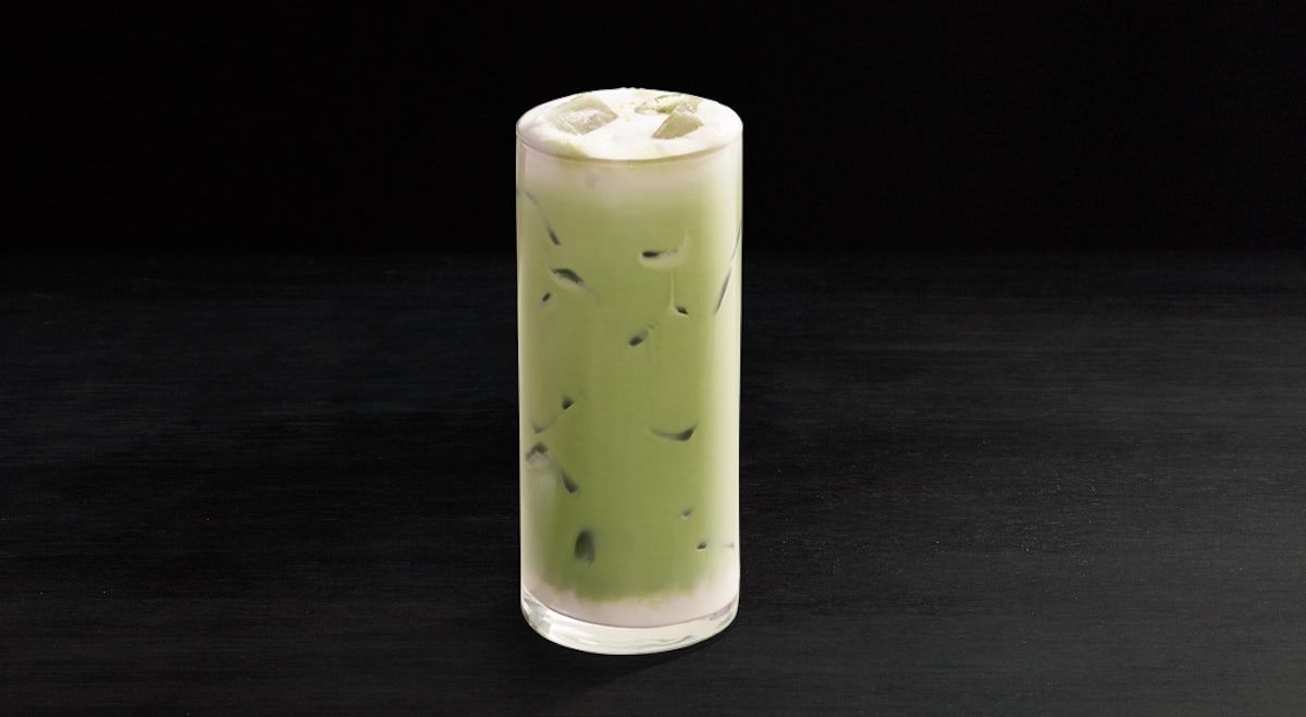 Iced Blushing Rose Matcha Latte