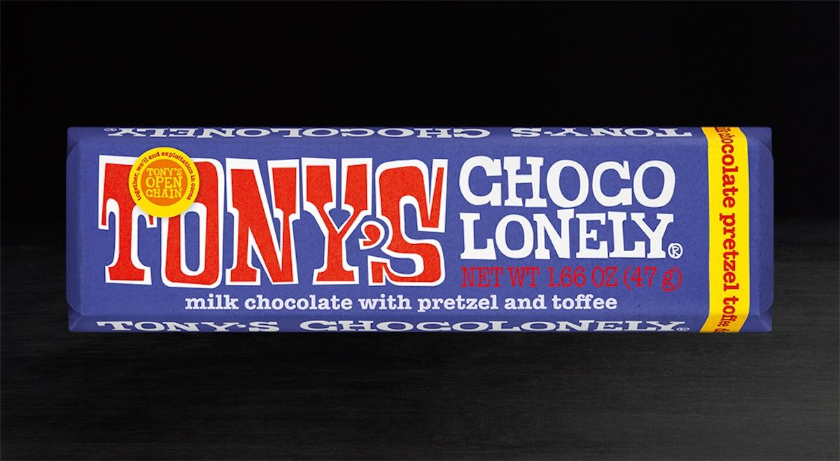 Tony's Chocolonely Dark Chocolate, Pretzel and Toffee