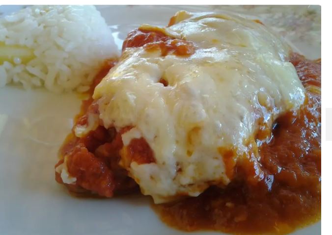 Filé de peixe à parmegiana p/2