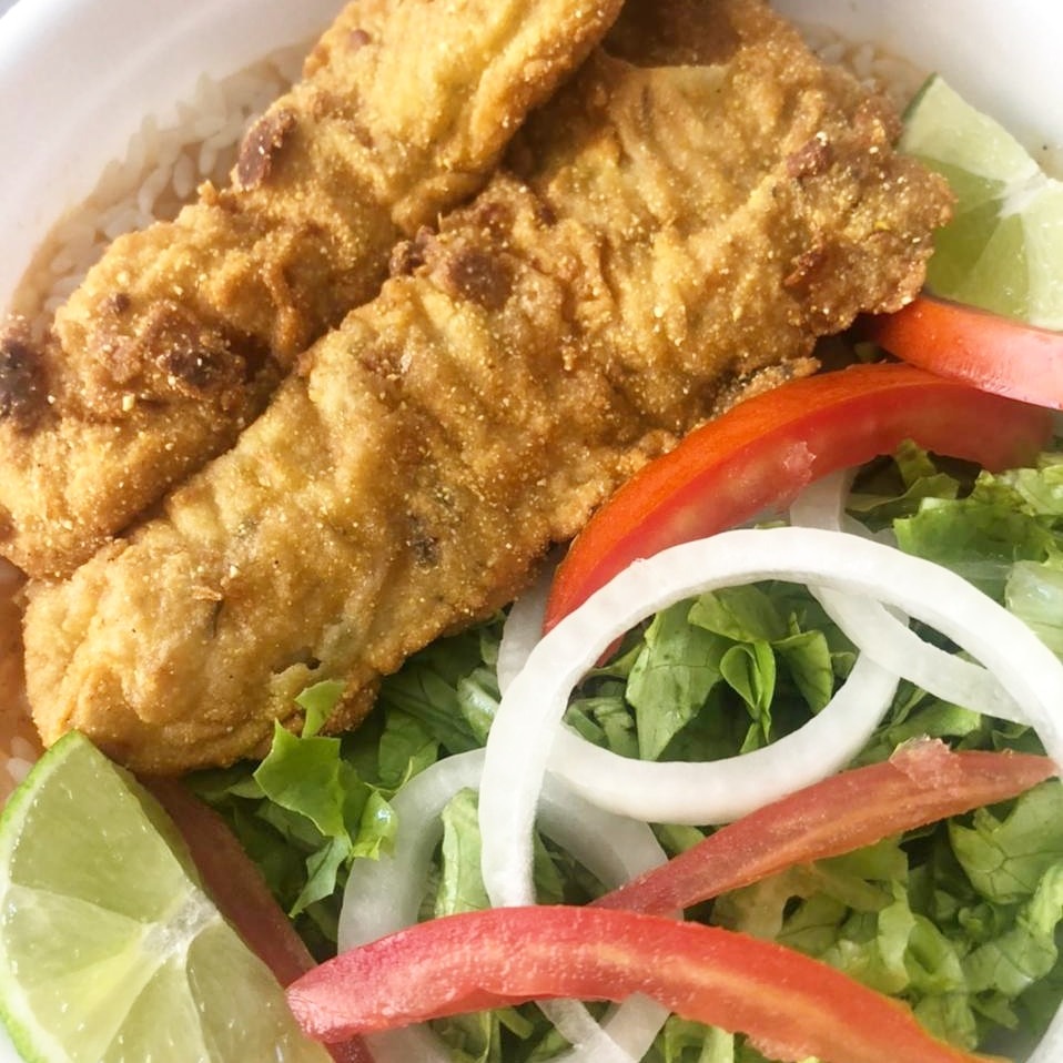 Filé de Peixe e Pirão