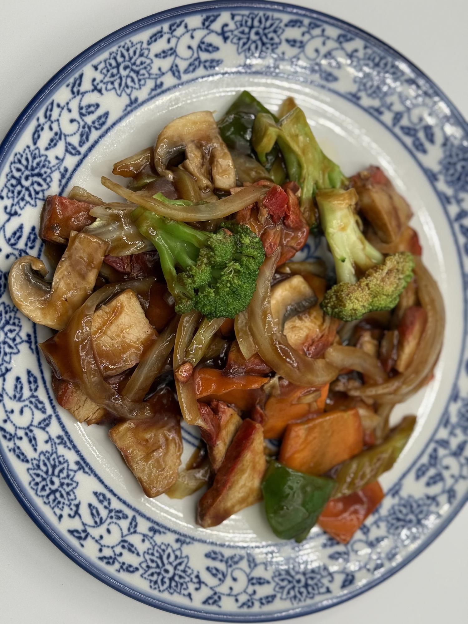 Roast Pork with Mixed Vegetables