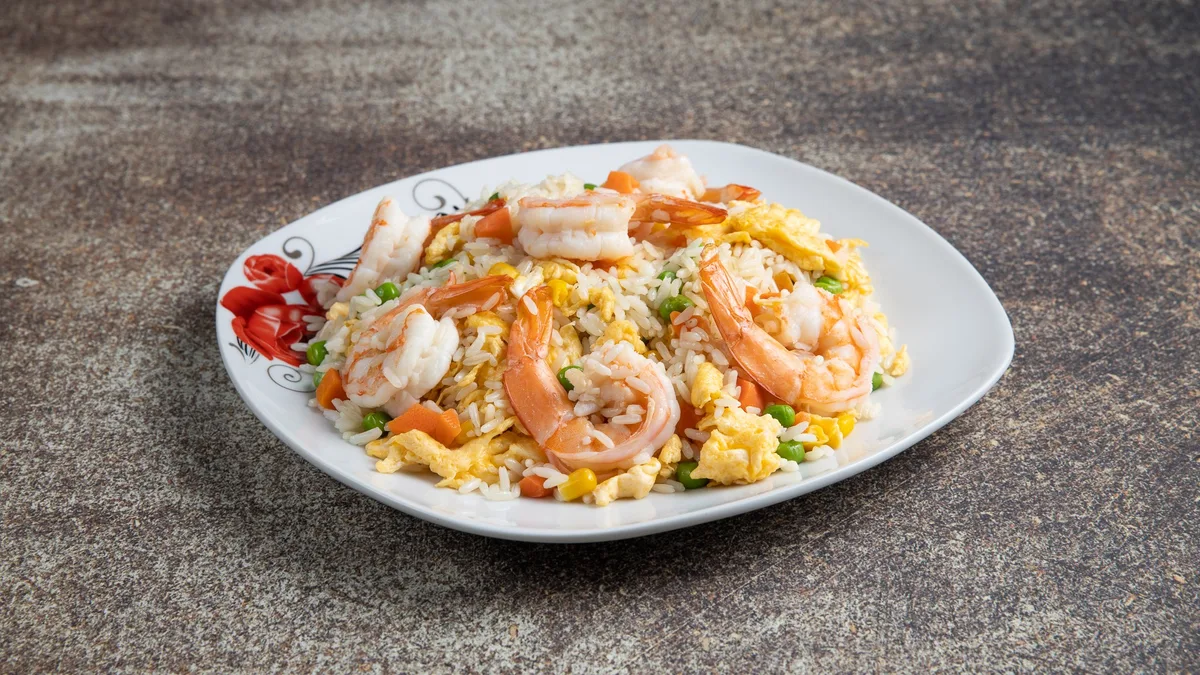 54. Fried Rice with Shrimps