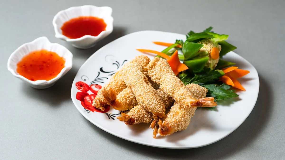 A1. Shrimps with Sesame