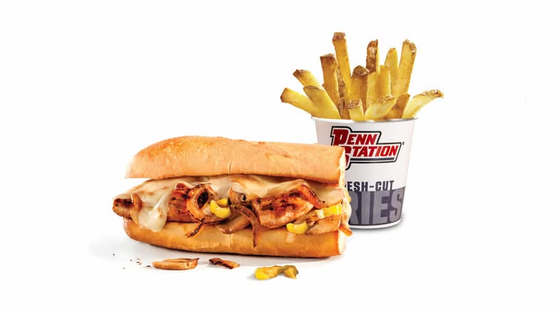 Chicken Philly Sub and Small Fresh Cut Fries Penn Pair
