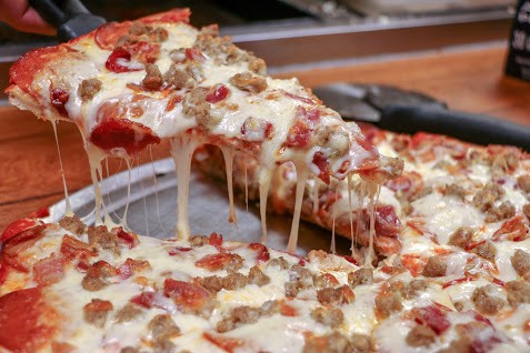 2 Large, 3 Topping Pizza's