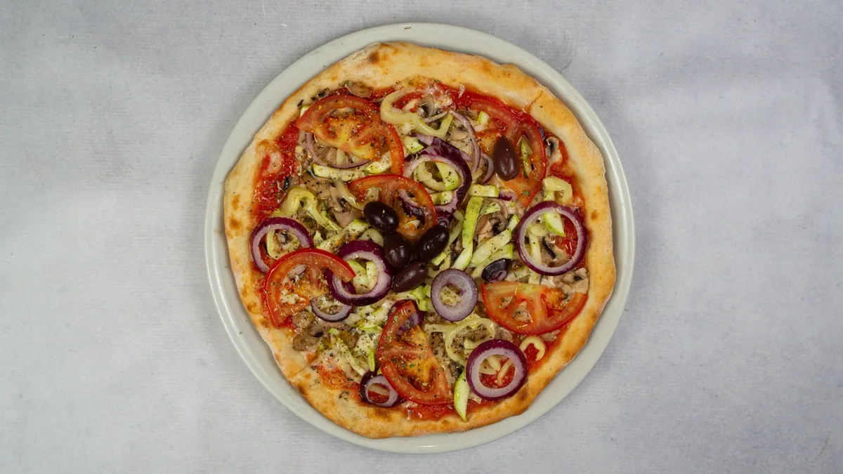 Vegeteriana pizza velika