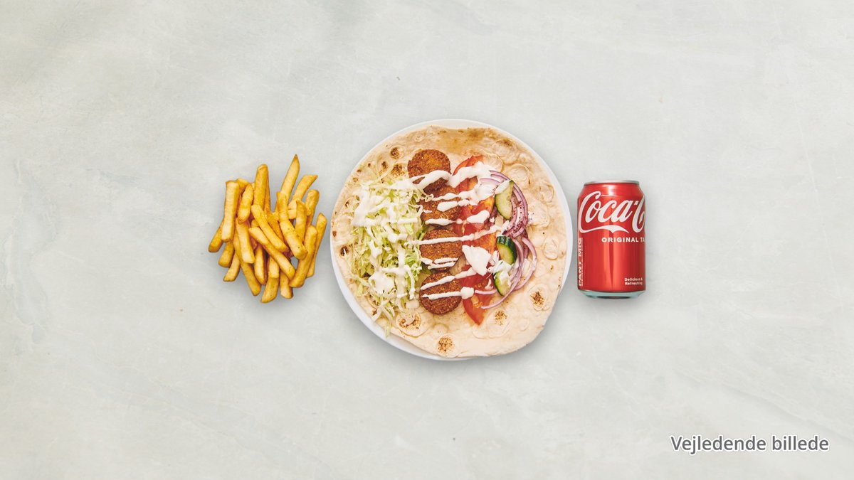 Dürum falafel menu (V)