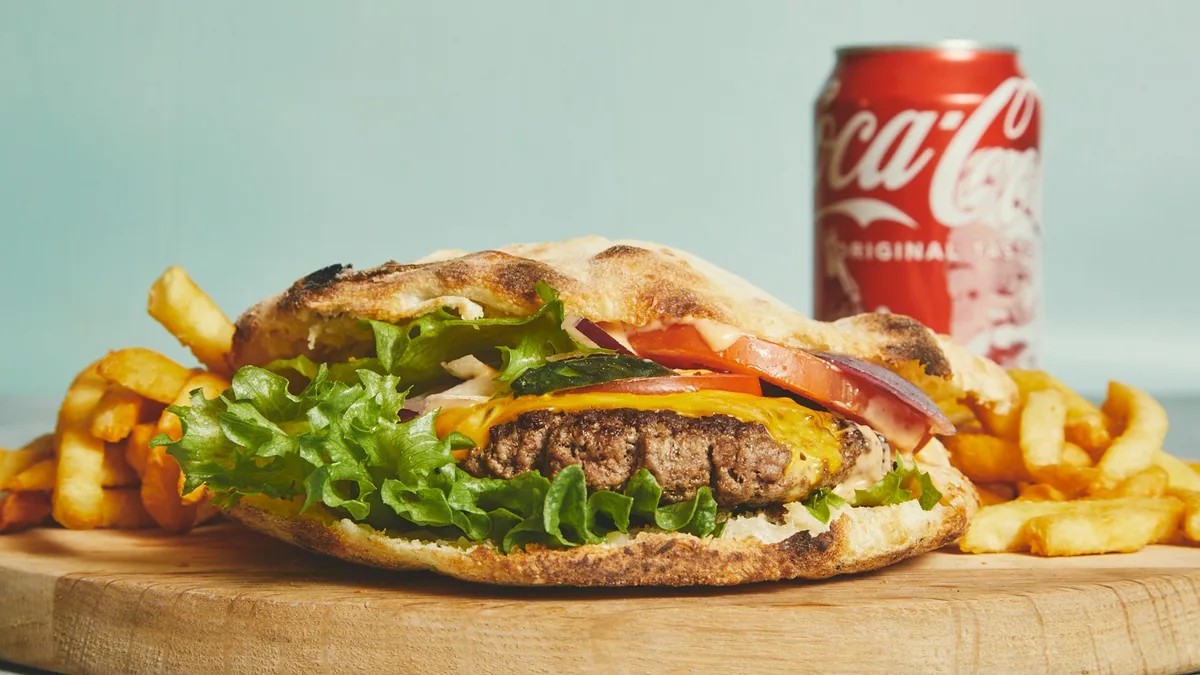 Pita oksebøf menu
