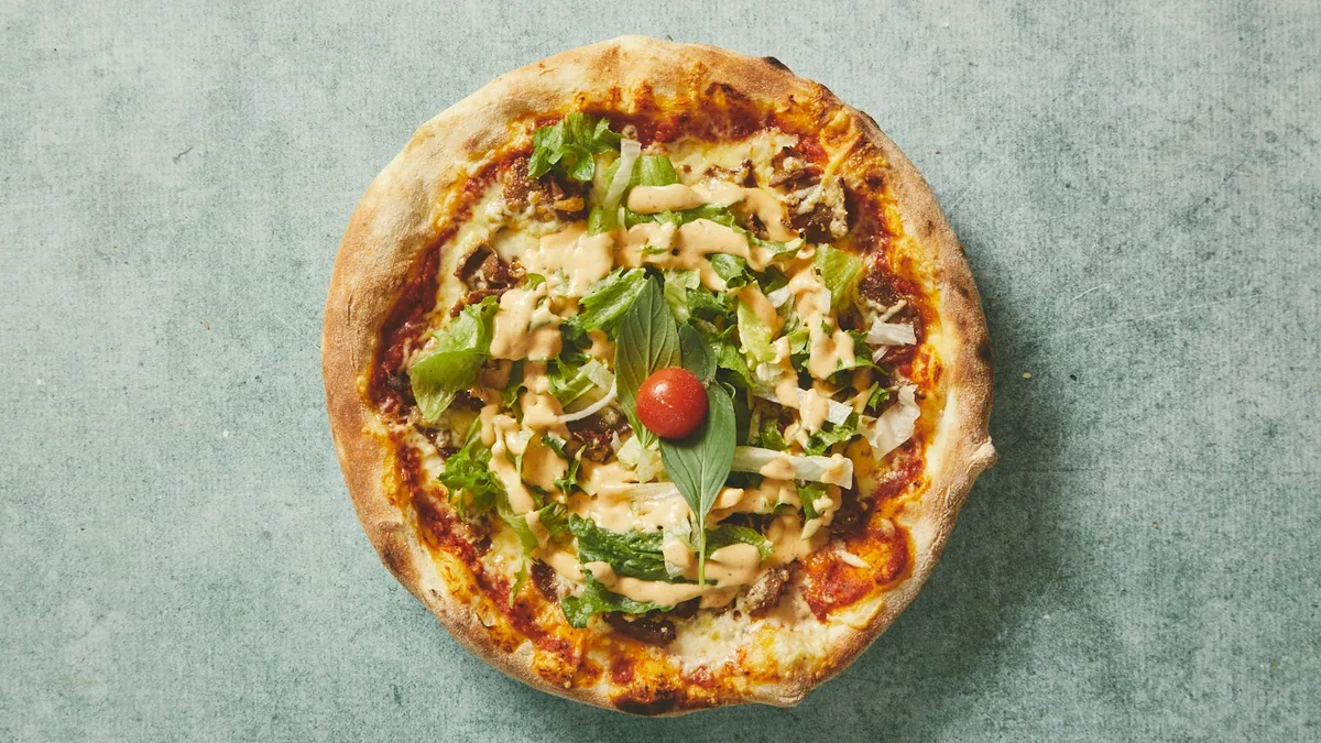 Pizza kebab menu