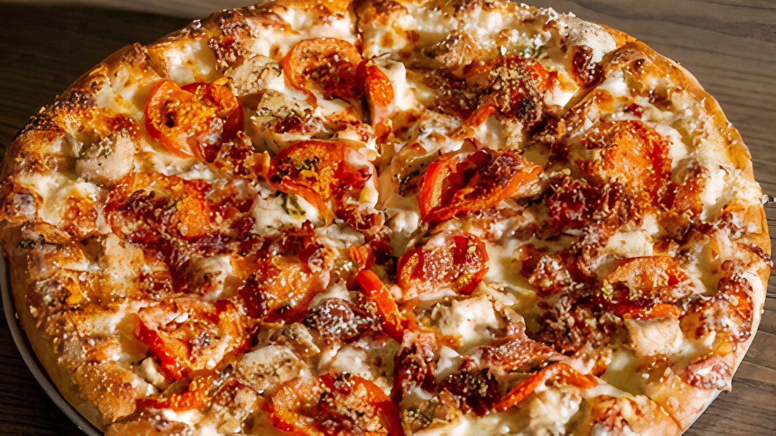 Chicken Alfredo Pizza