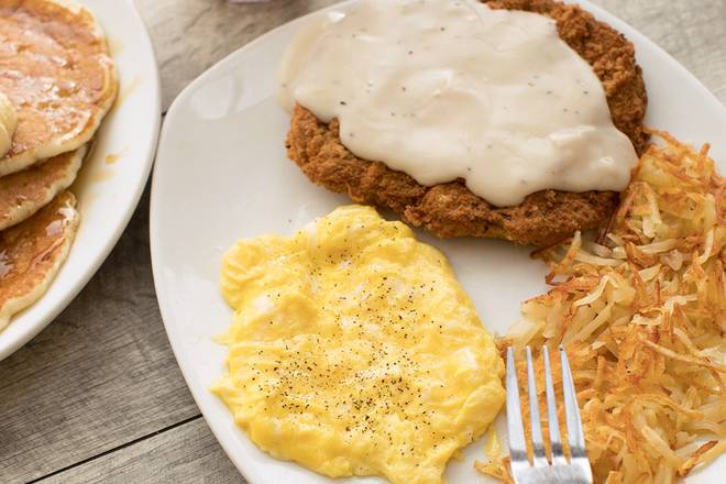 Country Fried Steak and Eggs