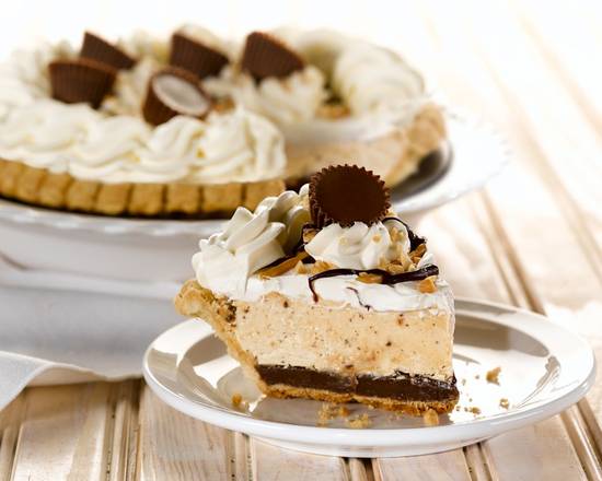 Peanut Butter Silk Pie, slice