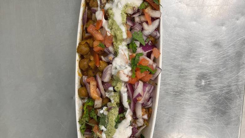 Chole Samosa Chat