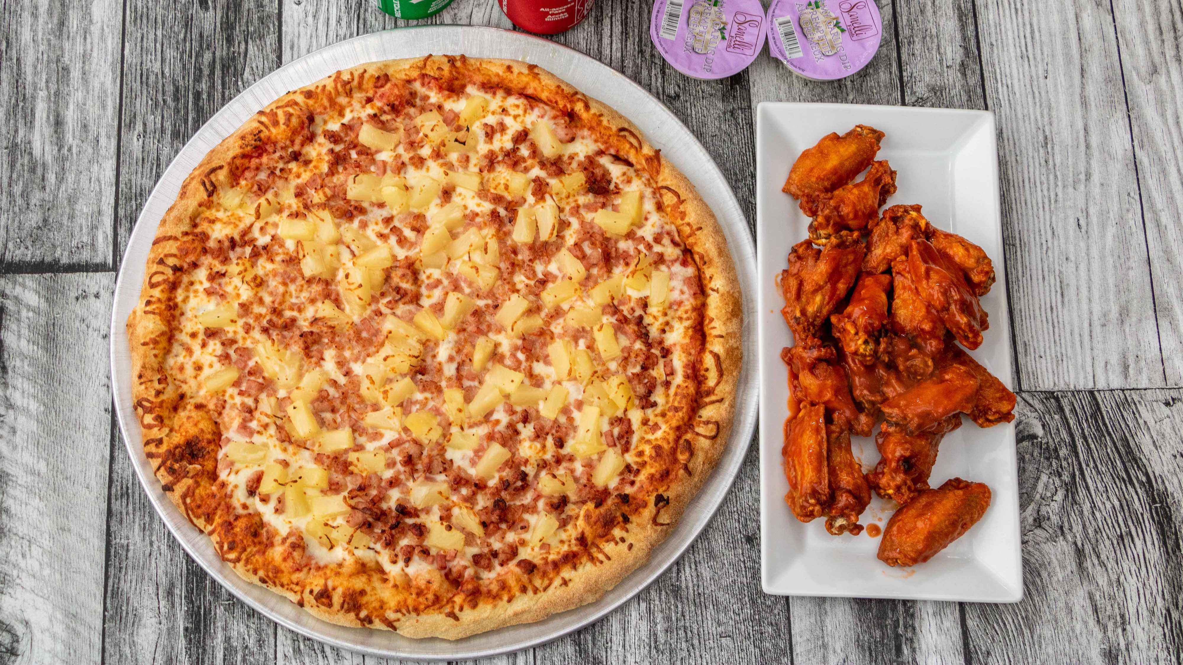 Combo #2 (8 Slices Pizza and 1 Pound Wings)