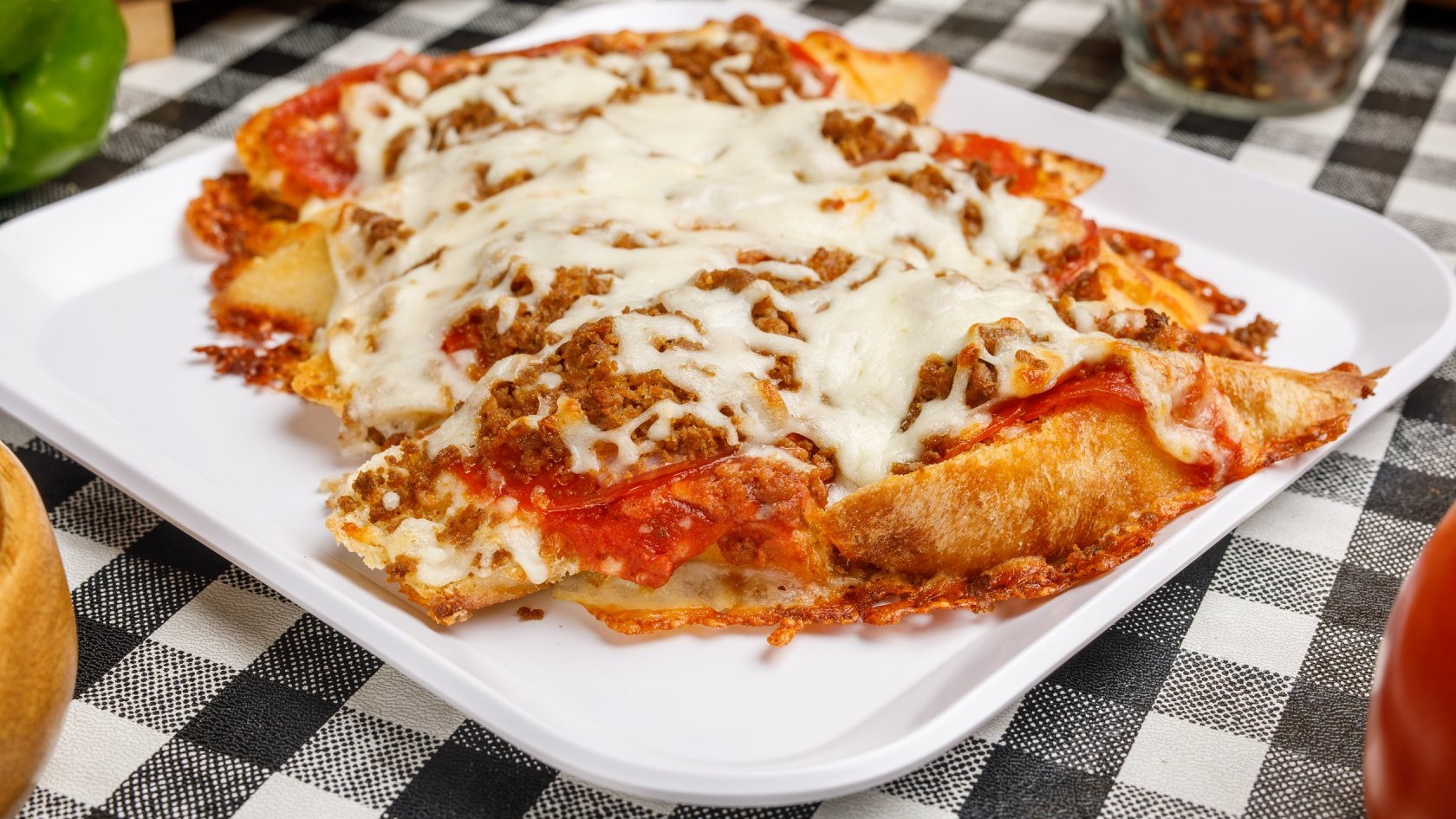 3 Slices Pizza Bread with any 3 meats or vegetables