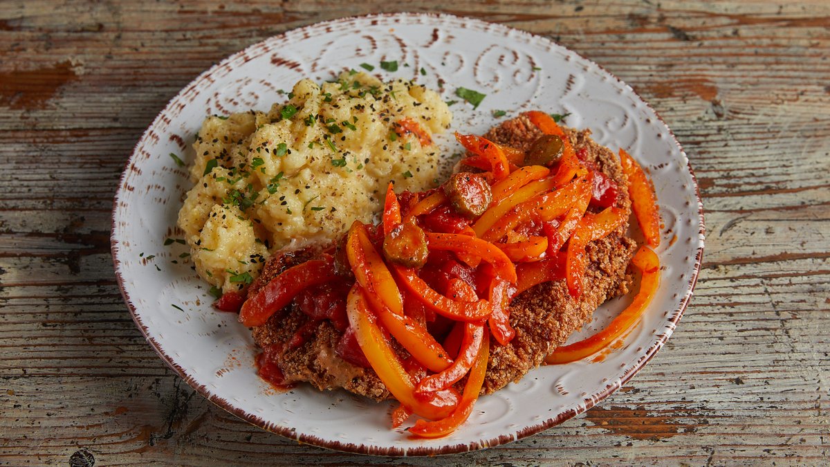 Zigeunerschnitzel and Kartoffelsalat
