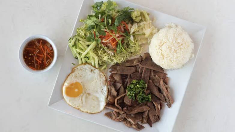 Grilled Pork with Broken Rice (Cơm Thịt Nướng)