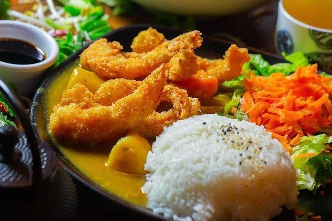Curry de camarón