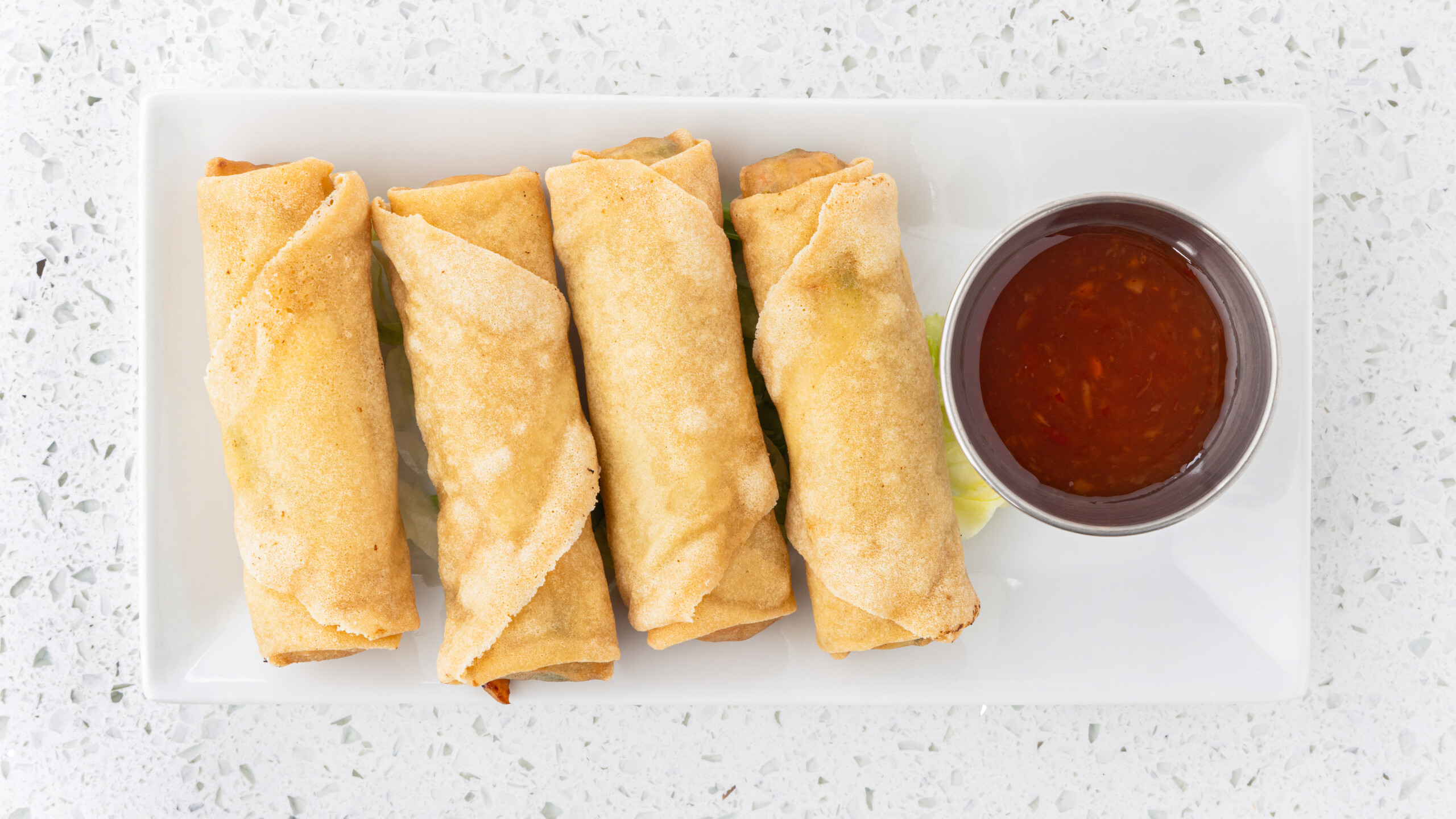 3A. Vegetarian Spring Rolls - 4 Rolls