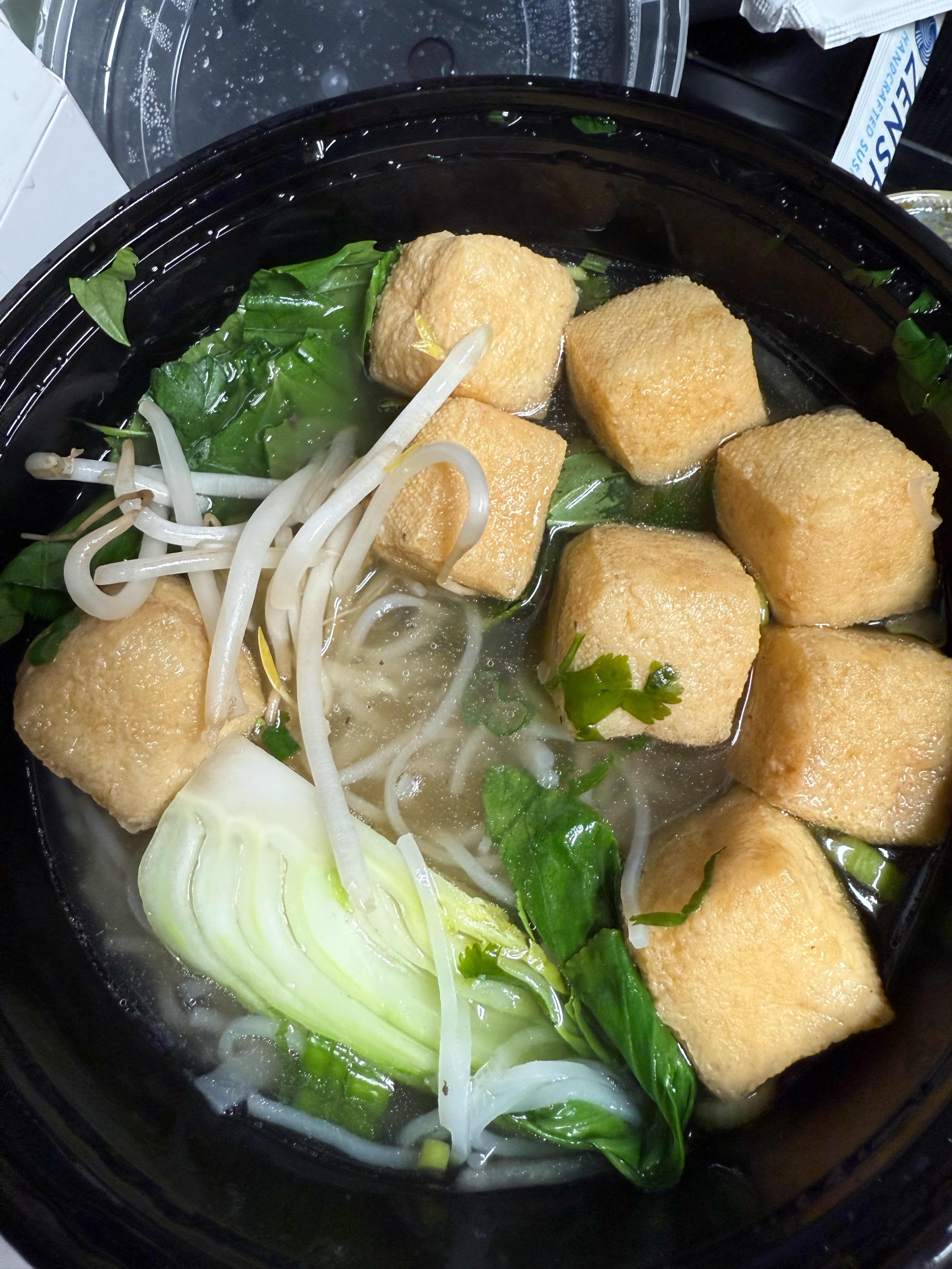 8P.  Fried tofu Rice Noodle Soup