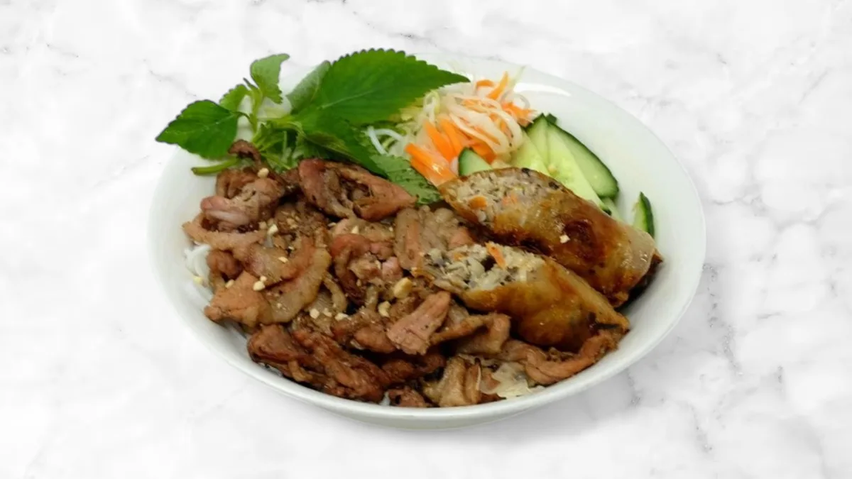 Bún nem thịt nướng