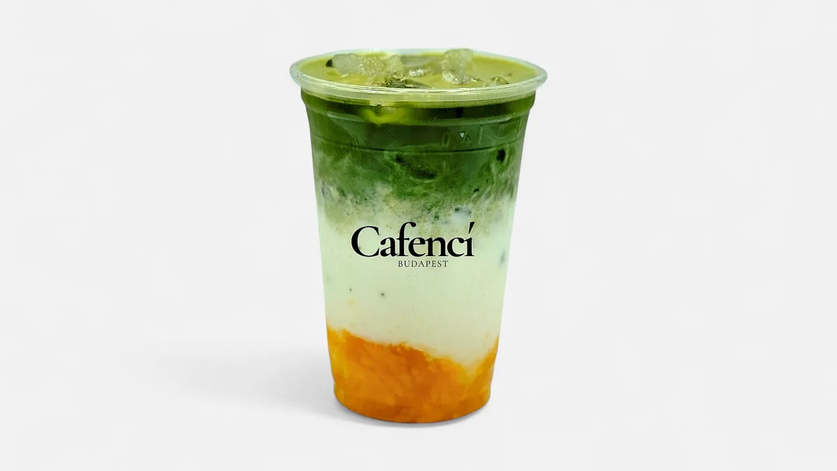 Mango Iced Matcha Latte