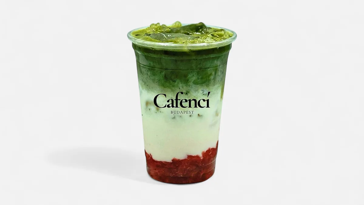 Strawberry Iced Matcha Latte