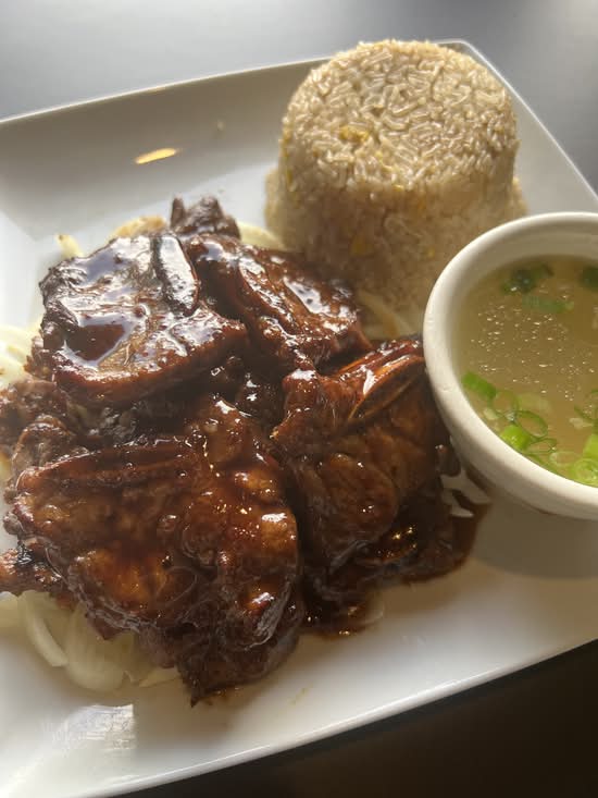 BBQ Beef Chop W /Fried Rice