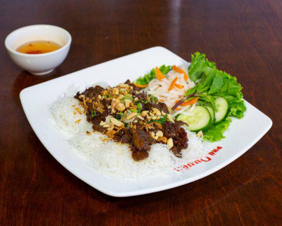 BUN- Grilled Beef and Fried Egg Rolls