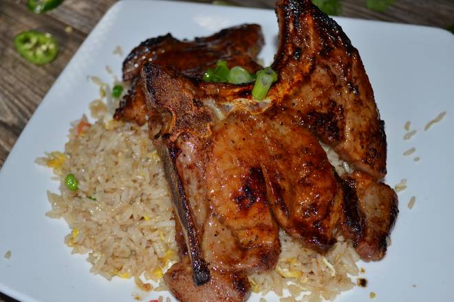 Grilled Pork Chop Fried Rice