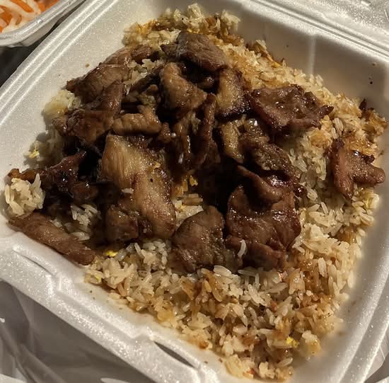 Grilled Shredded Pork Fried Rice