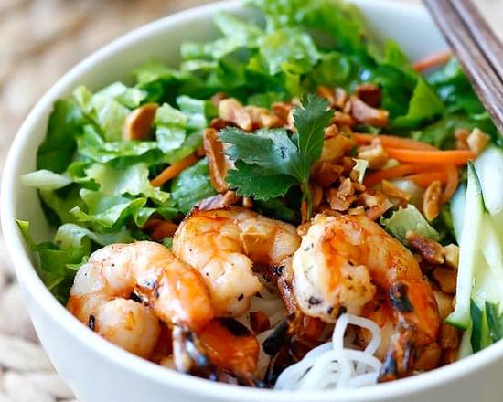 Grilled Shrimp on Rice Vermicelli