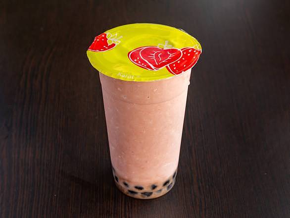 Red Bean Smoothie with Boba