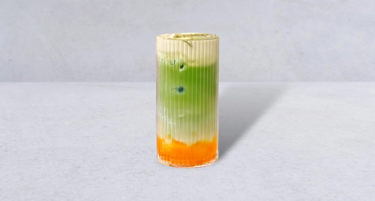 Matcha latte mango